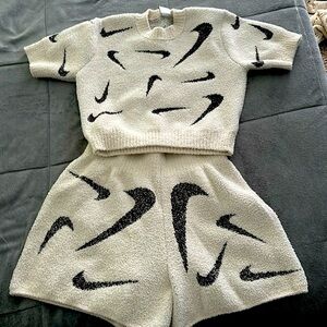 Nike lounge top and shorts